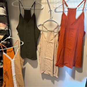 Elegant Women's Camisole Set - Olive, Cream, and Orange blouse HAUL